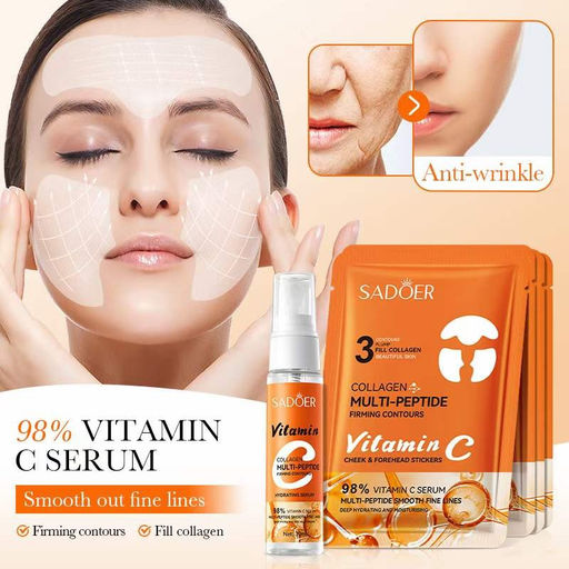 SADOER Подарочный набор водорастворимых патчей для лица COLLAGEN MULTI-PEPTIDE PATCH  фото 5