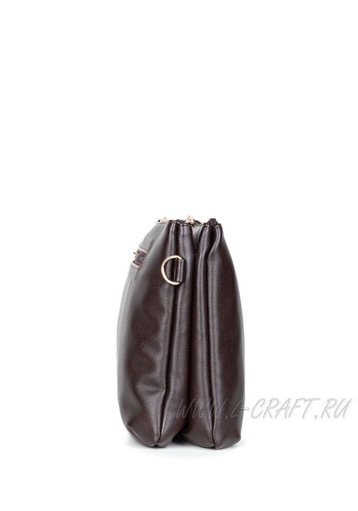 Сумка Модель №1444 | кожзам | стежка | коричневый | Р909-2 | 29893 - L-craft фото 4
