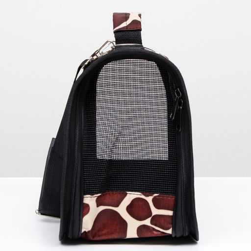 Сумка - переноска для животных Жираф, каркасная, размер S, 37,5 х 17 х 22 см - Пижон фото 4