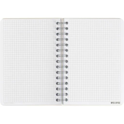Тетрадь общая А5 Attache Miss Office 128л клетка гребень голубой с серебром
