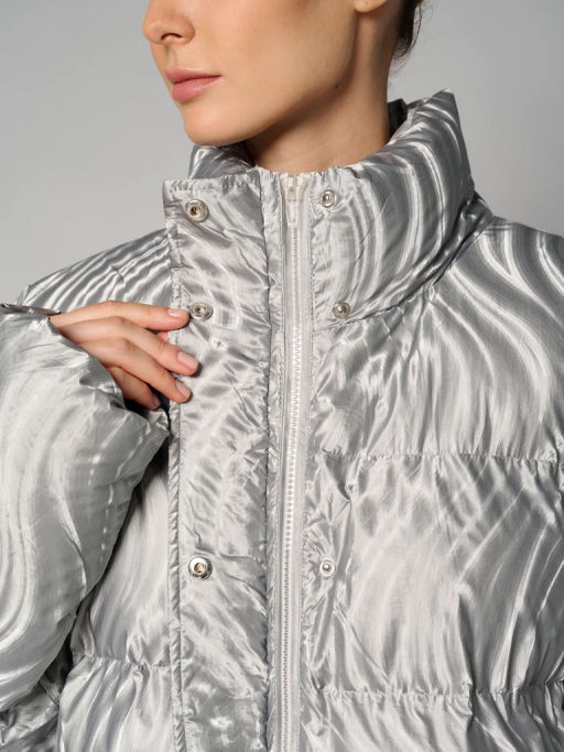 Куртка женская 12411-22047 silver - Eleganzza фото 4