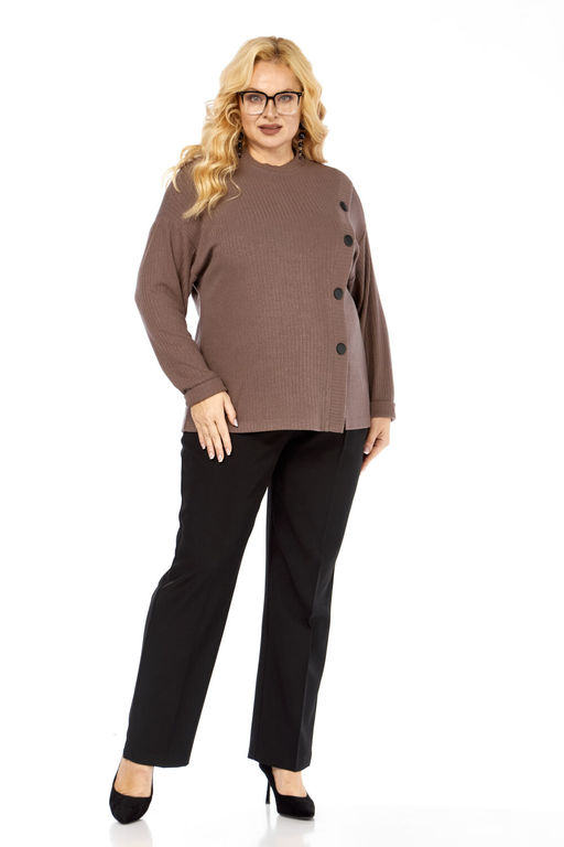 Джемпер Элль стиль 2428-Р кофе