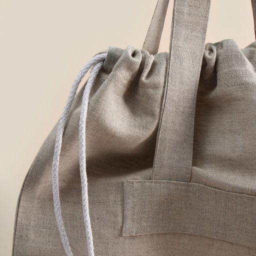 Сумка шоппер небелёный SL HOME Light shopper, 53?45 см, 100% лён, 200 г/м2
