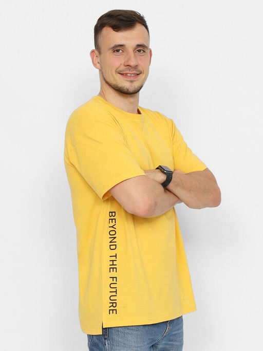 CRB wear/CSMM 60283-30 Футболка мужская,желтая/Ex.Cherubino  фото 2