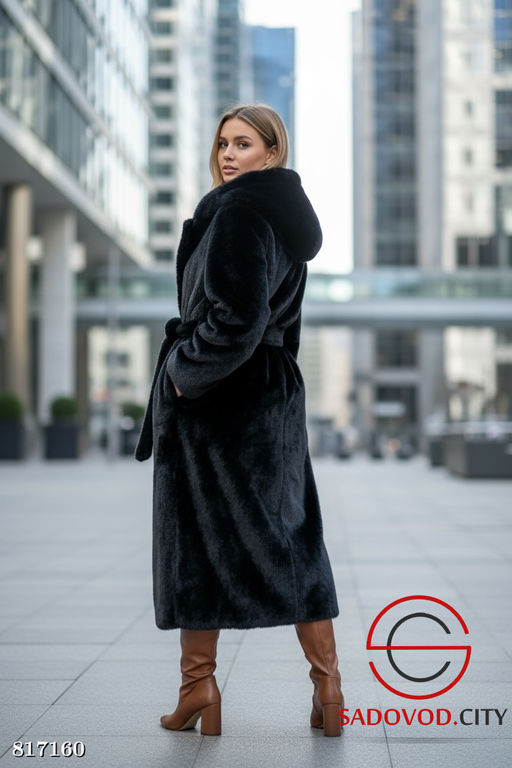 Шуба женская с капюшоном - Bruno фото 2