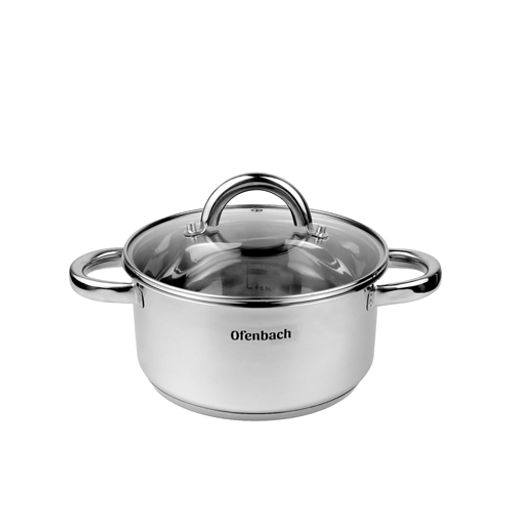 Кастрюля из нержавеющей стали 2л 18*9 см (100524)