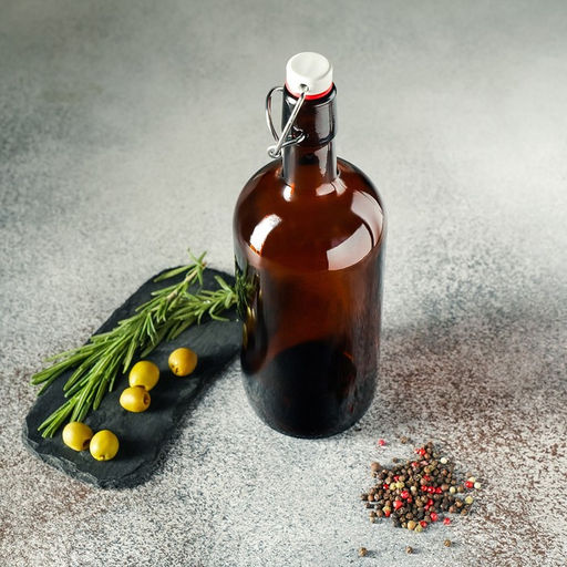 Цена за 12 шт. Бутылка, 1 л, с бугельным замком, стекло, коричневая - Simaland фото 8