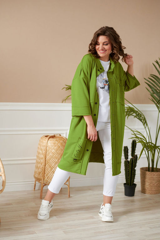 Кардиган Rumoda 2019-Р салатовый  фото 3