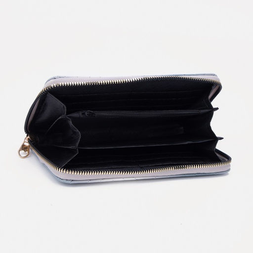 Кошелёк на молнии, цвет серый - Simaland фото 3