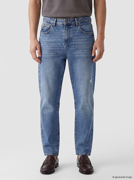 745 Baggy Fit Erkek Jean Pantolon - Waikiki фото 2