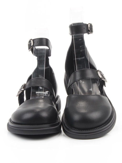 06-YD31-3E BLACK Туфли женские (натуральная кожа)