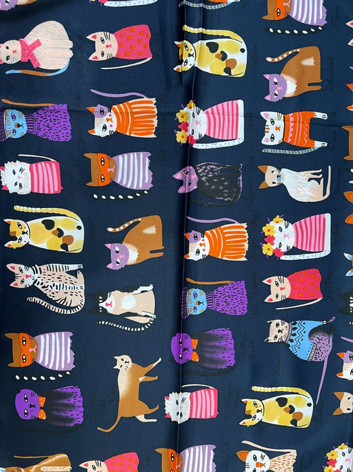 K13595 Платок 60/60 шелк искусственный ТМ_СИНИЙ