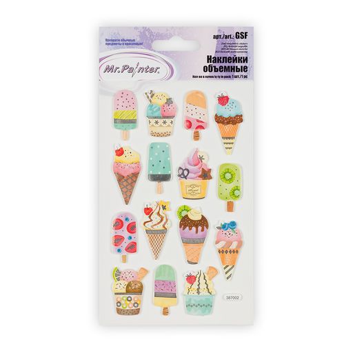 Mr.Painter GSF Наклейки объемные 10 x 19.5 см 5 шт.