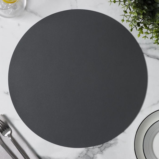 Цена за 12 шт. Салфетка сервировочная на стол Тэм, d=35 см, цвет тёмно-серый - Simaland фото 8