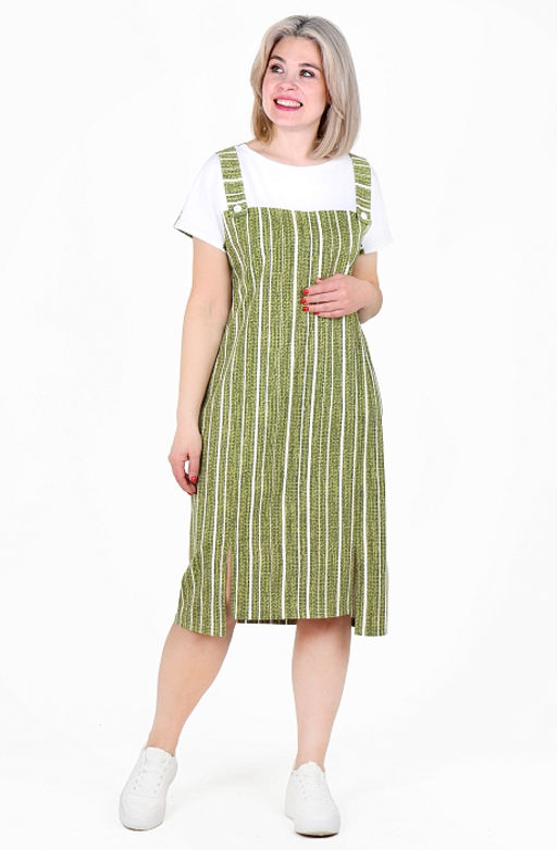 Платье Долли Х-479 (46-62) кулирка. Цвет в ассортименте - Лотос фото 5