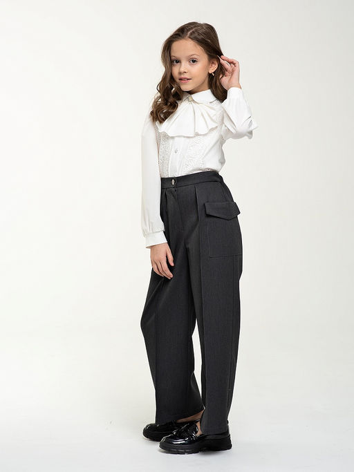 Школьные брюки для девочки Mooriposh, модель 0429