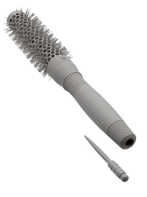 Kristaller Термобрашинг для укладки волос / Ceramic + Ionic TG-X27/25, 25 мм, серый