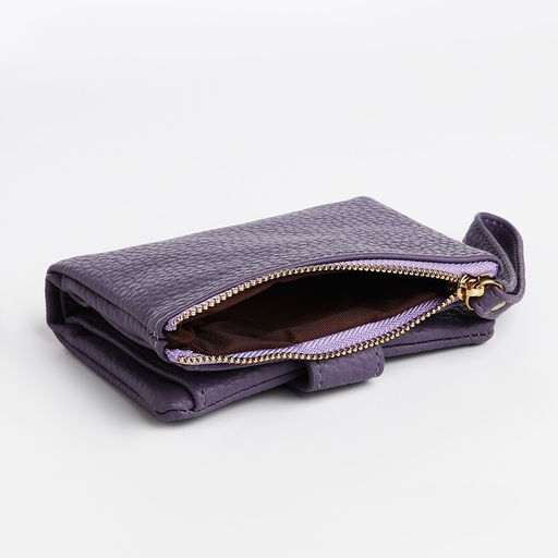 Кошелёк на кнопке, цвет фиолетовый - Simaland фото 3