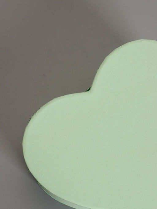 Набор подарочных коробок 3 в 1 сердца, мятный, 22×20×9; 18.5×17×7.5; 16×14×6 см