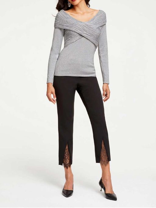 Пуловер, серебристый - Patrizia dini фото 3