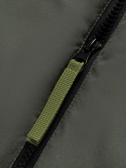 Парка зимняя подростковая для мальчика с капюшоном цвета хаки 9533Kh - Valianly фото 13