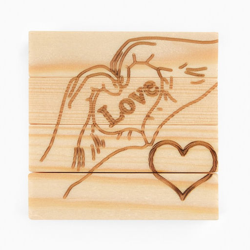 Падающая башня, дженга "LOVE", 56 брусков