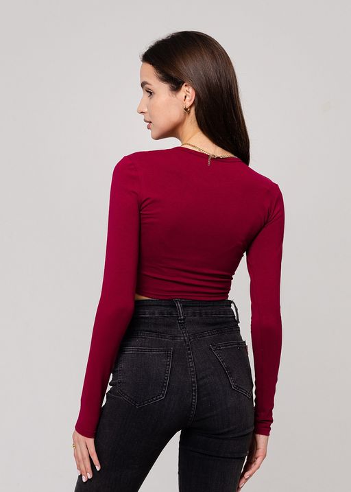 Женский лонг 1 (бордо) - Милаша фото 3