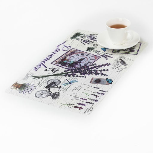 Цена за 12 шт. Салфетка сервировочная на стол Доляна Лаванда, 4229 см  фото 4