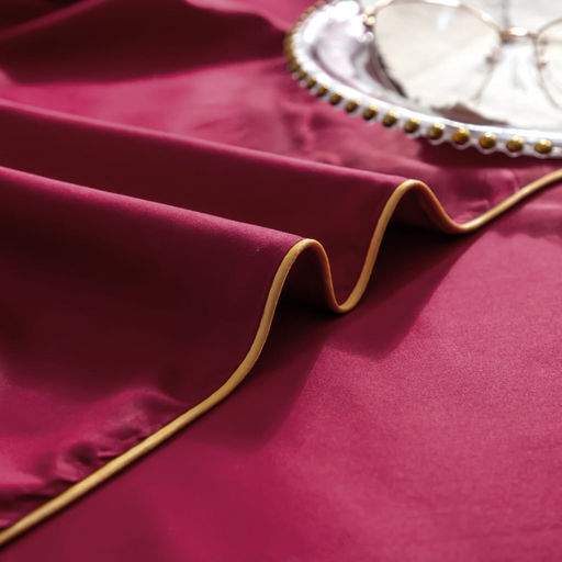 КПБ Mency однотонный с вышивкой MENO015 Семейный