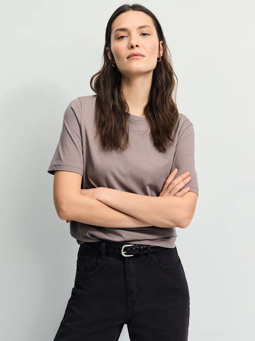 Базовая футболка из хлопка / Zarina