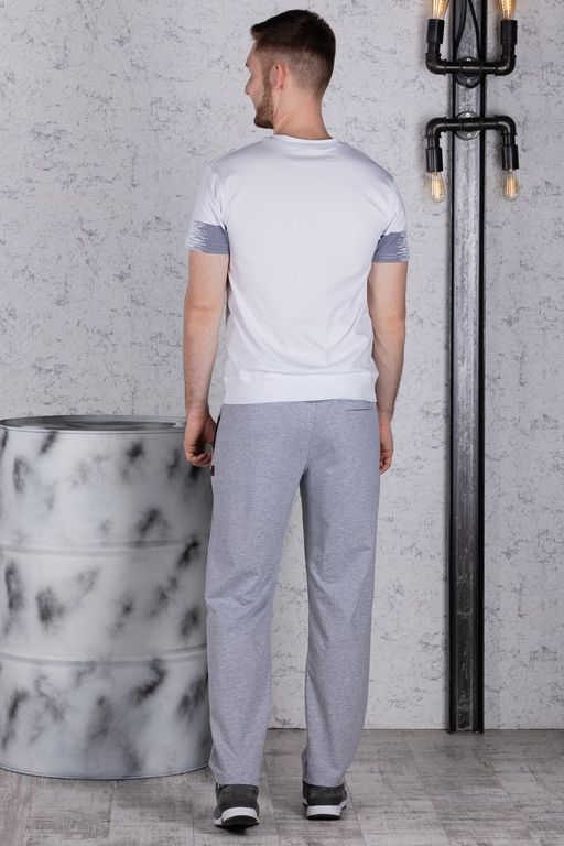 Брюки спортивные 
 3.MM110A-серый-светлый