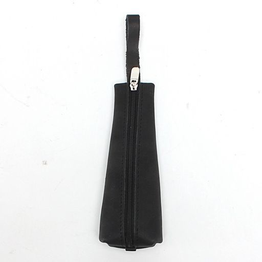 Футляр для ключей Croco-кл-506 (на молнии) натуральная кожа черный шора (1000) 236740