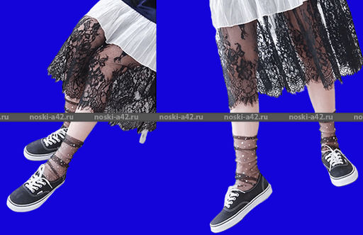 Цена за 6 пар. Зувей носки женские капрон высокие с ПАЙЕТКАМИ 36-40 ЧЕРНЫЕ  фото 3