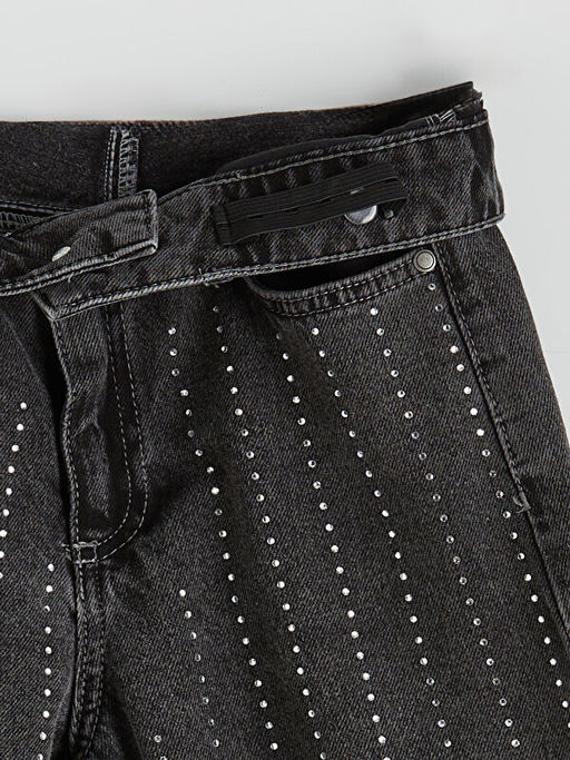 Wideleg Ta?l? K?z ?ocuk Jean Pantolon