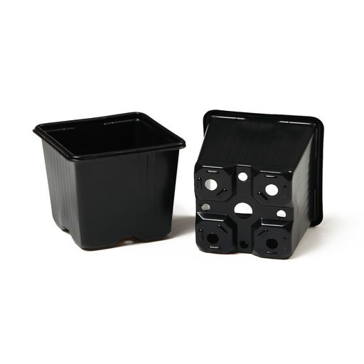 Цена за 100 шт. Горшок для рассады, 320 мл, 8×8×7 см, чёрный, Greengo