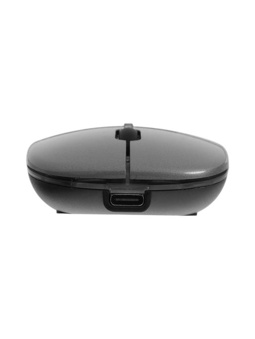 Мышь MB-2.4 беспроводная, оптическая, подсветка, 800-1600 dpi, USB, Bluetooth, серая