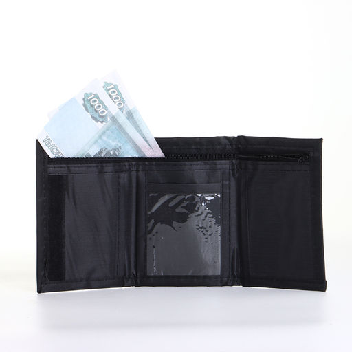 Кошелёк детский на липучке «Выбражулька», чёрный