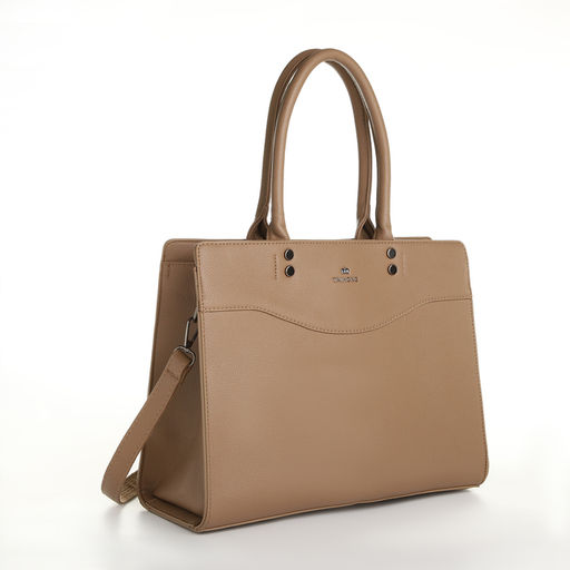 Сумка женская тоут, на молнии, цвет бежевый - Simaland фото 3