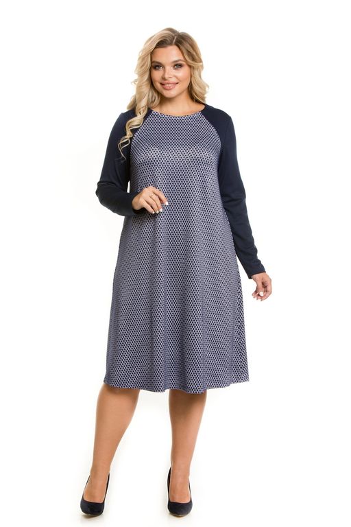 Платье 1068 темно-синий - Novita фото 4