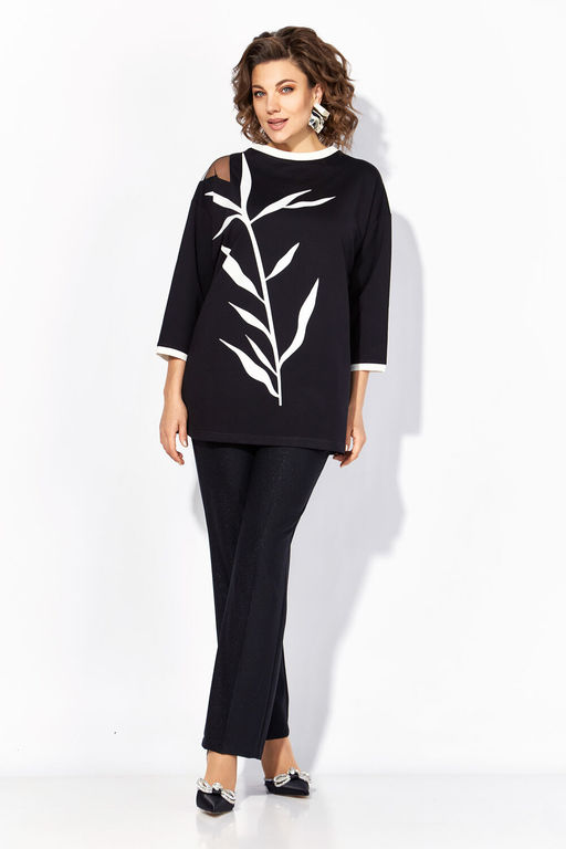 Туника Liliana 1495 черный фото 4