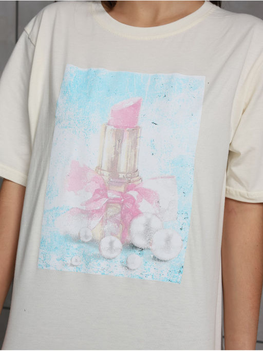 Футболка Помада Желтый Женская - София фото 2