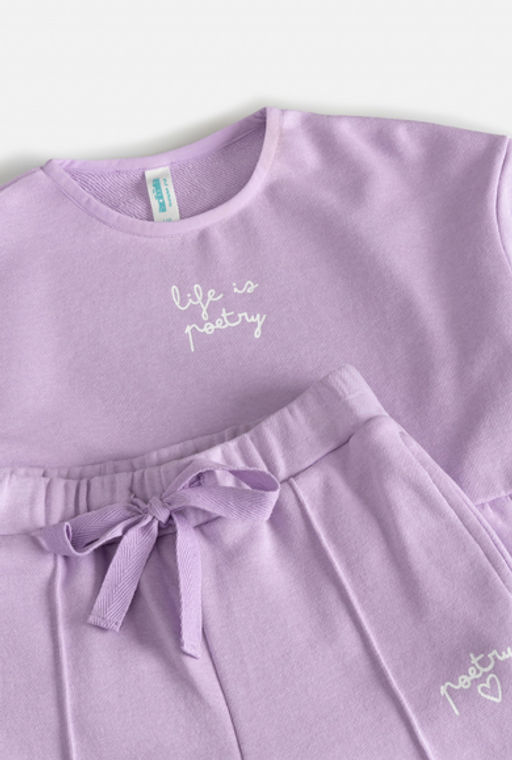 ACOOLA / Комплект детский для девочек ((1)джемпер и (2)брюки) Masindi_set лавандовый  фото 3