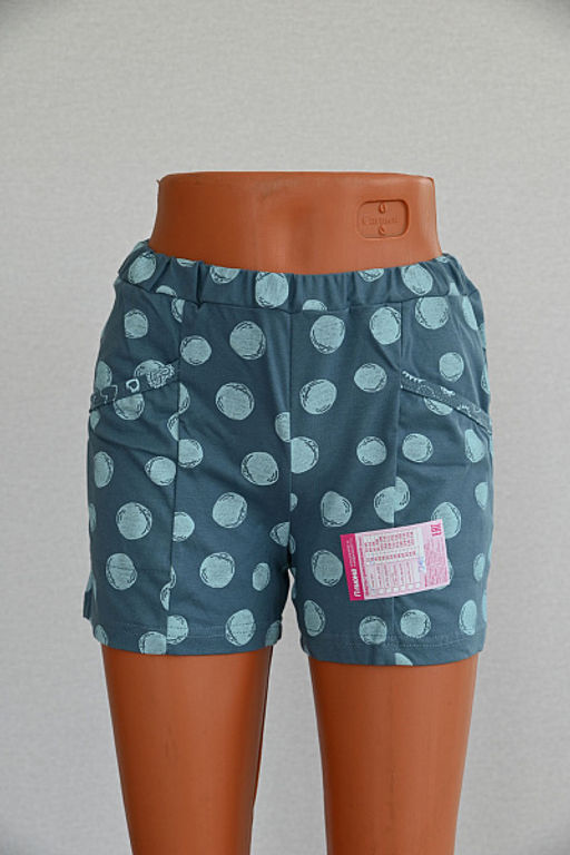 Шорты женские с карманами, петроль (930-1) - Плиона фото 2