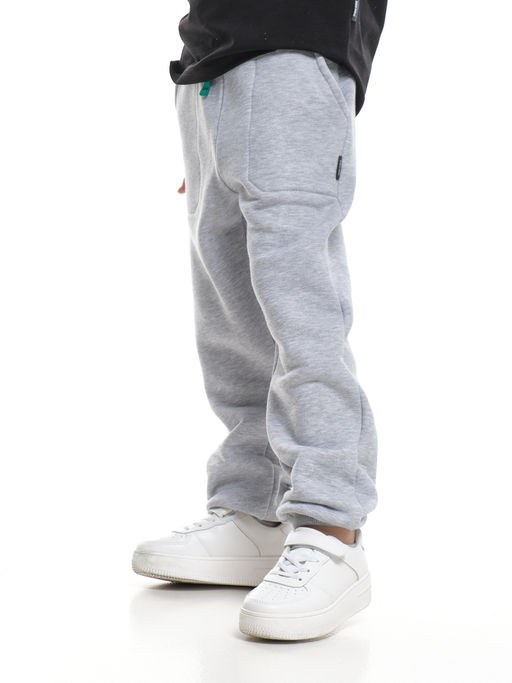 Брюки для мальчика штаны спортивные 22-0431 св.серый меланж - Mini maxi фото 7