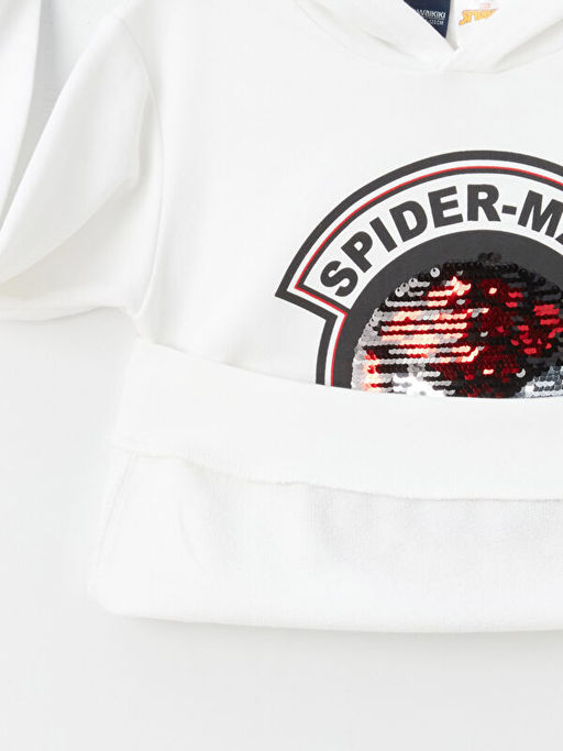 Spiderman Bask?l? Uzun Kollu Erkek ?ocuk Hoodie - Waikiki фото 2
