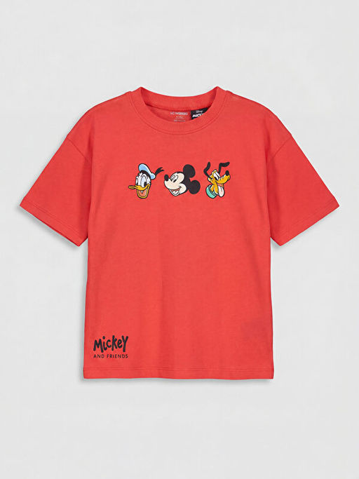 Mickey Mouse Bask?l? Erkek ?ocuk Ti??rt 2li