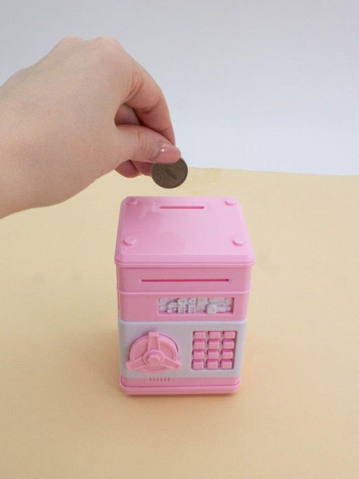 Копилка-сейф электронная "Mailbox", pink (11x8 см)