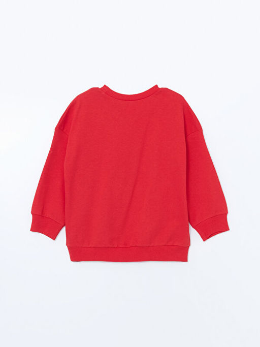 Bisiklet Yaka Bask?l? Erkek Bebek Sweatshirt - Waikiki фото 3