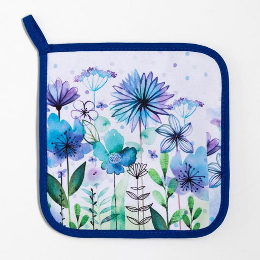 Набор кухонный Blue flowers варежка-прихватка 20?28 см, прихватка 19?19 см,100% хл