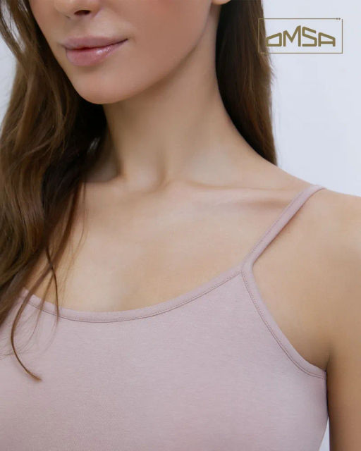 OmT_D1001 Майка Топженская, COTTON - beige - Omsa фото 3